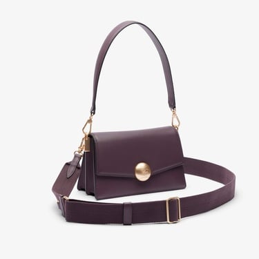  Lacoste Tennis Bliss Kadın Deri Bordo Omuz Çantası