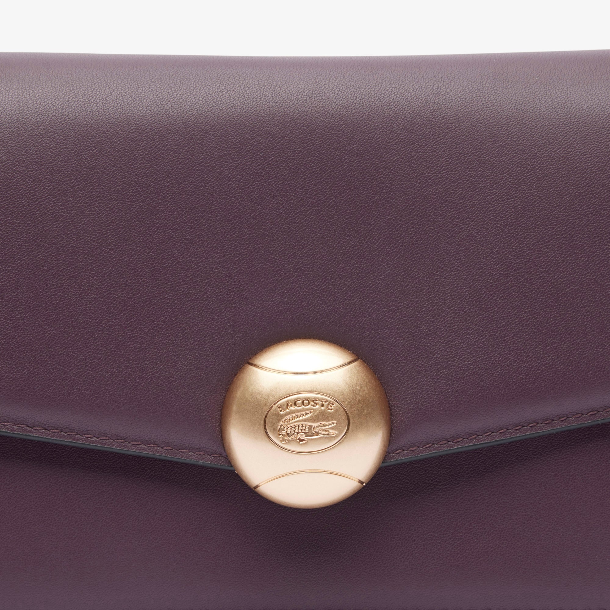 Lacoste Tennis Bliss Kadın Deri Bordo Omuz Çantası