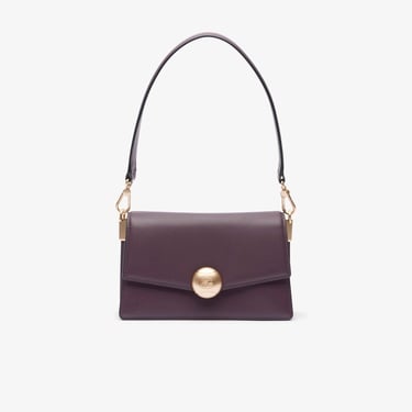  Lacoste Tennis Bliss Kadın Deri Bordo Omuz Çantası