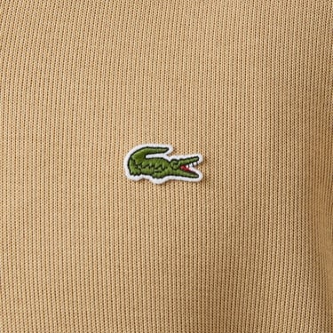  Lacoste Erkek Classic Fit Yarım Fermuarlı Bej Sweatshirt