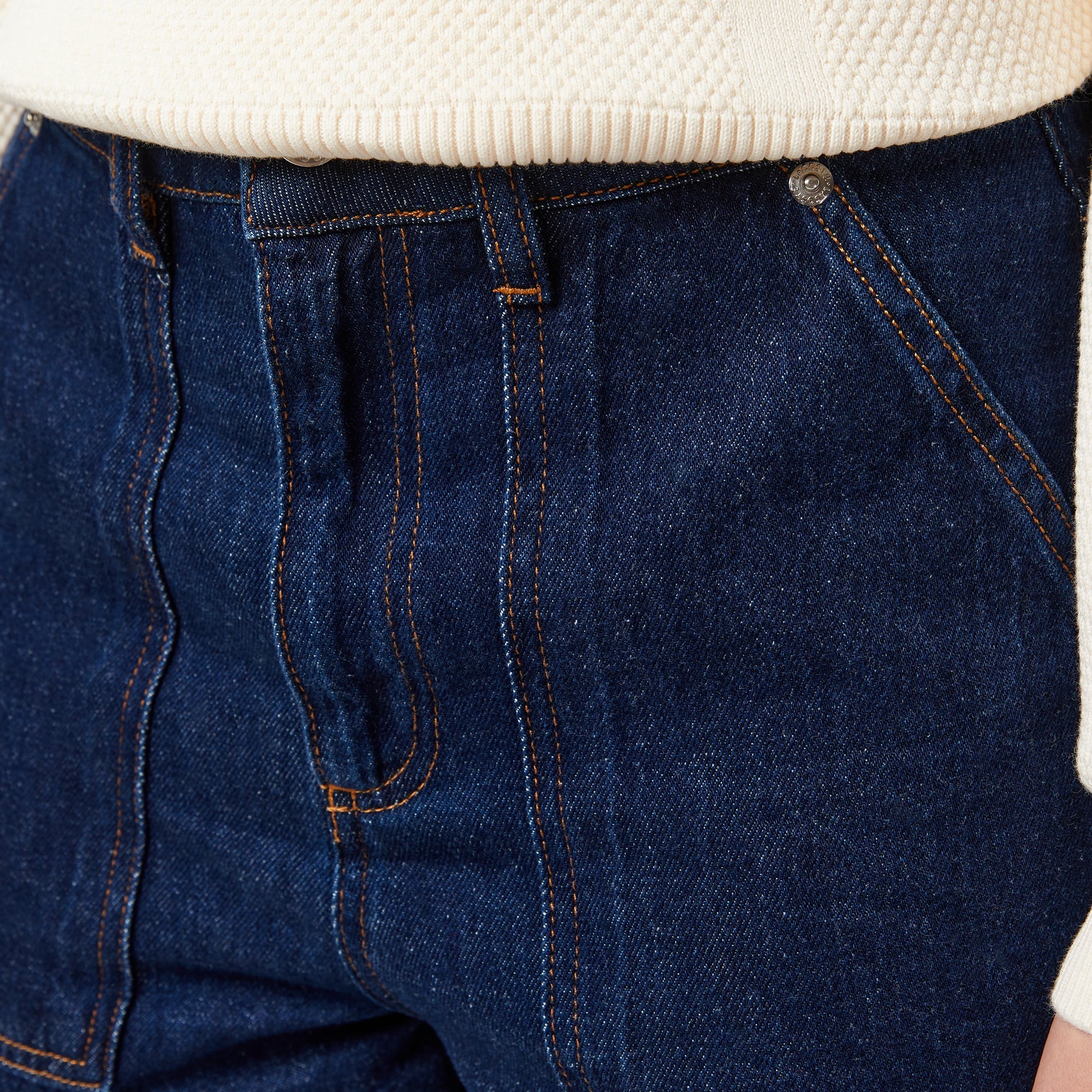 Lacoste Kadın Straight Fit Koyu Mavi Pantolon