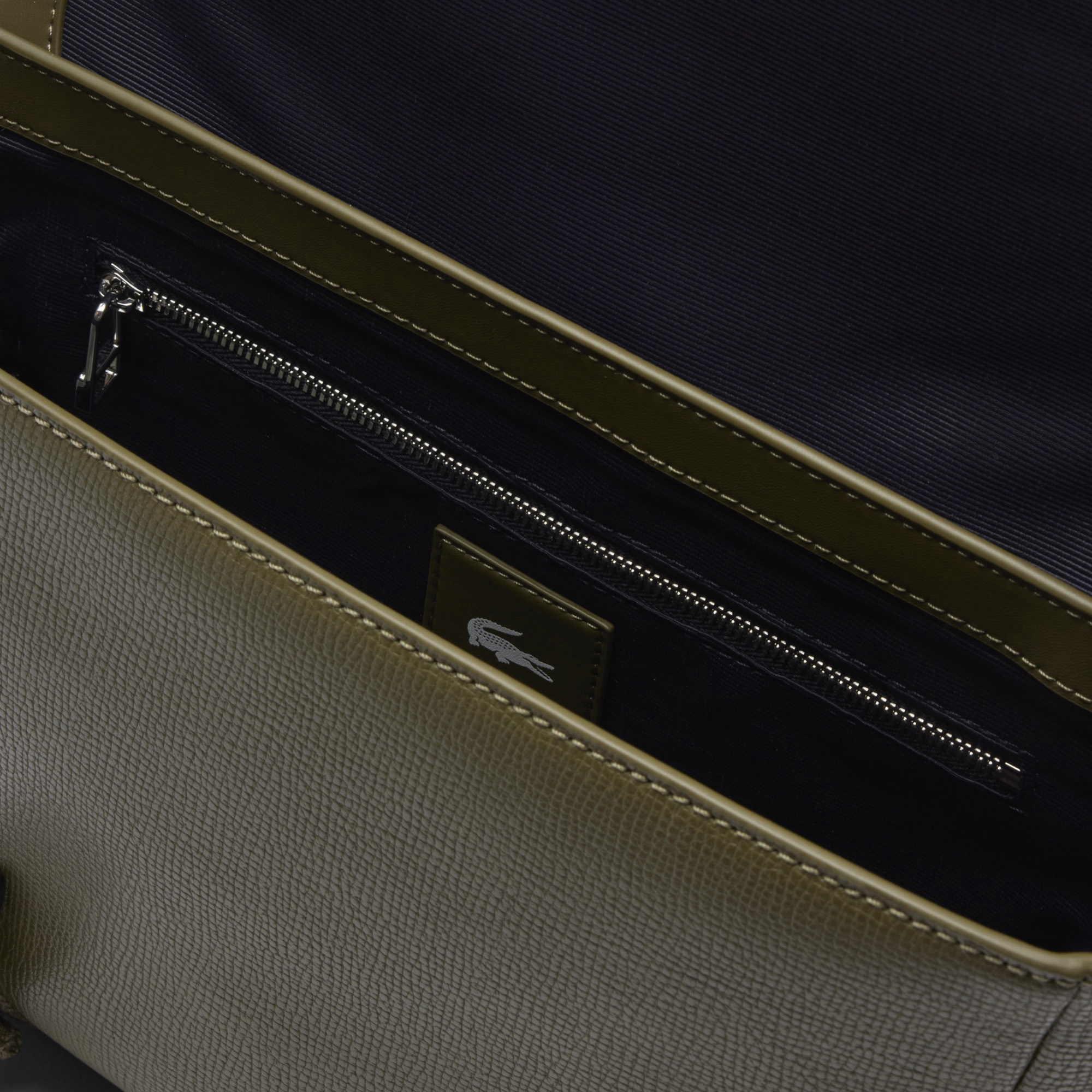 Lacoste Erkek Deri Yeşil Omuz Çantası