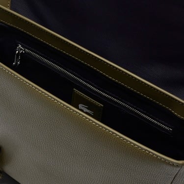  Lacoste Erkek Deri Yeşil Omuz Çantası