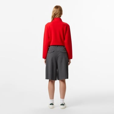  Lacoste Kadın Gri Bermuda Şort