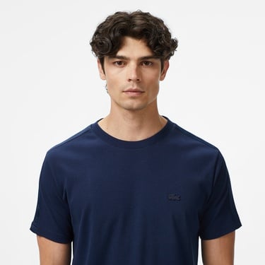  Lacoste Erkek Regular Fit Bisiklet Yaka Lacivert T-Shirt
