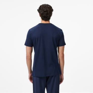  Lacoste Erkek Regular Fit Bisiklet Yaka Lacivert T-Shirt