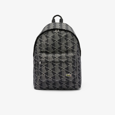  Lacoste Neocroc Unisex Monogram Siyah Sırt Çantası