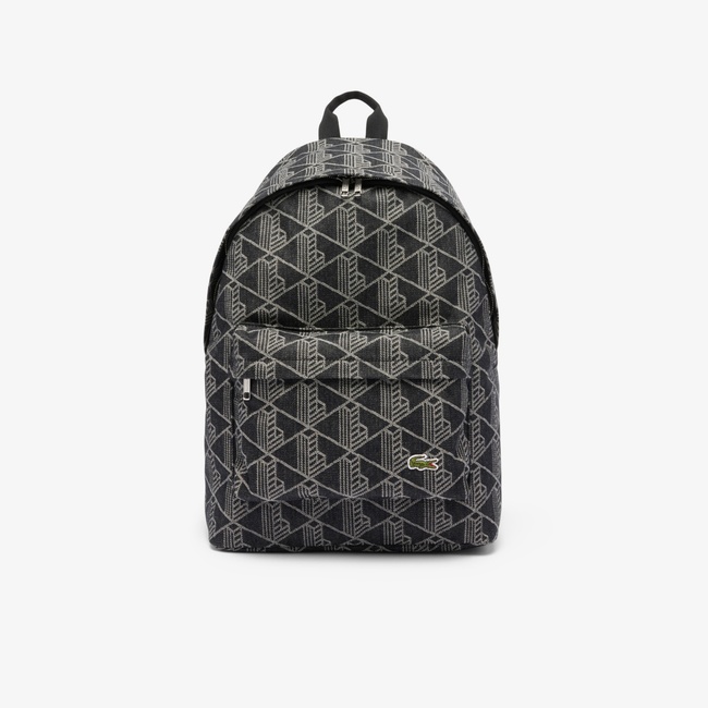  Lacoste Neocroc Unisex Monogram Siyah Sırt Çantası