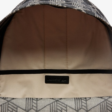  Lacoste Neocroc Unisex Monogram Siyah Sırt Çantası
