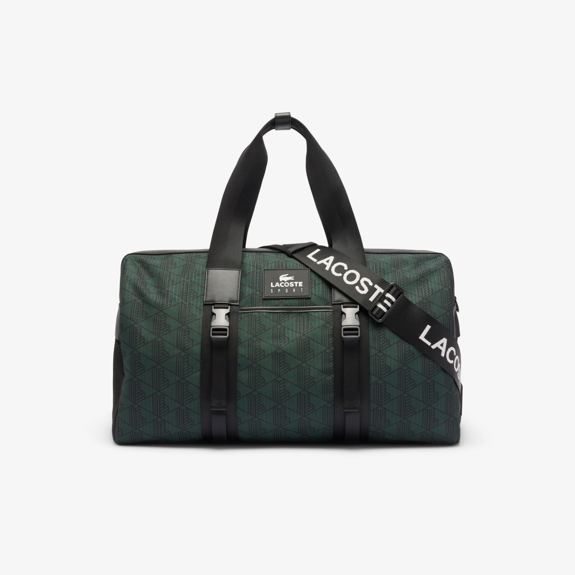  Lacoste Erkek Monogram Siyah Spor Çantası