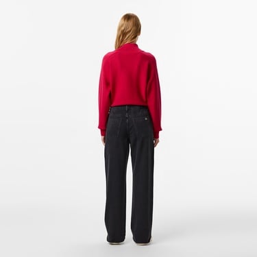  Lacoste Kadın Stragiht Fit Koyu Gri Pantolon