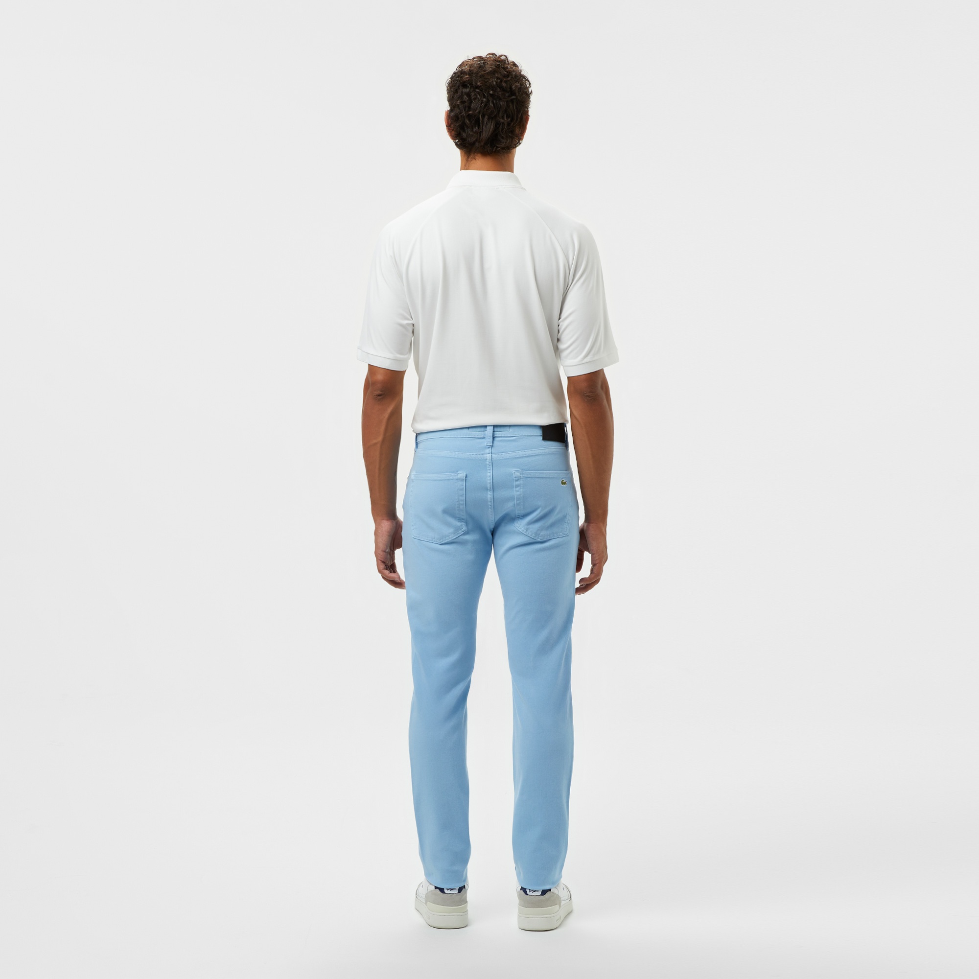 Lacoste Erkek Slim Fit Açık Mavi Jean Pantolon