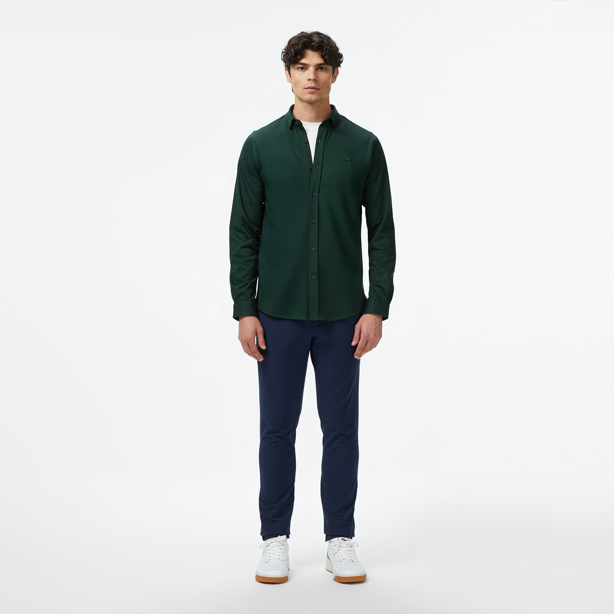 Lacoste Erkek Slim Fit Lacivert Chino Pantolon