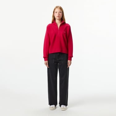  Lacoste Kadın Stragiht Fit Koyu Gri Pantolon