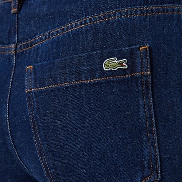  Lacoste Kadın Straight Fit Koyu Mavi Pantolon