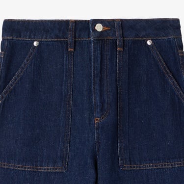  Lacoste Kadın Straight Fit Koyu Mavi Pantolon