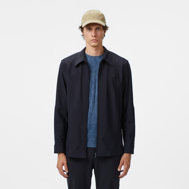  Lacoste Erkek Regular Fit Fermuarlı Lacivert Ceket