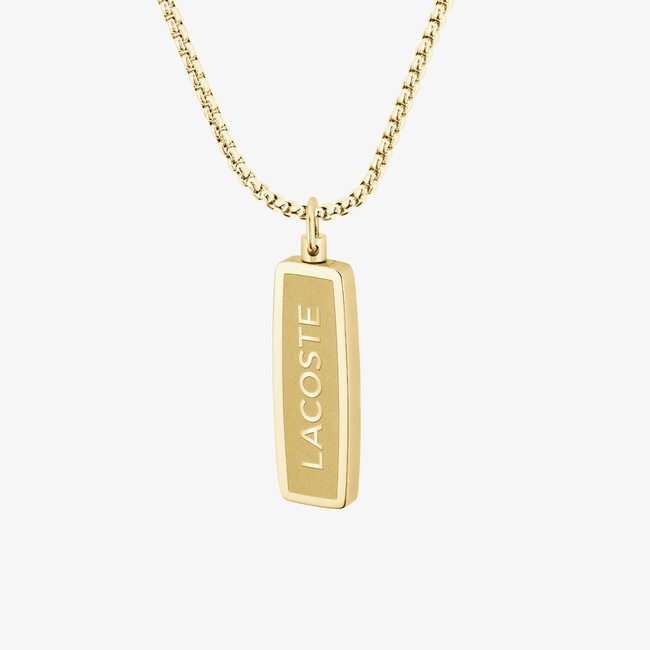  Lacoste District Erkek Sarı Kolye