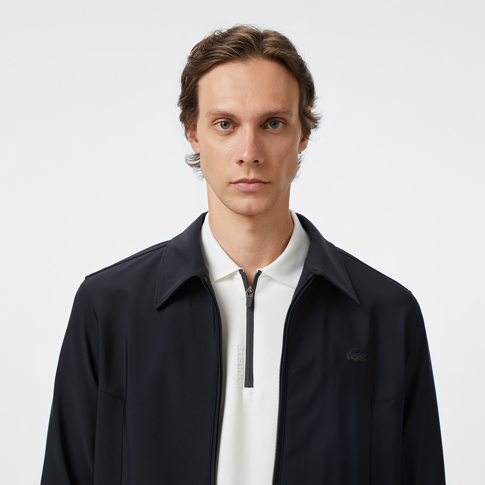 Lacoste Erkek Regular Fit Fermuarlı Siyah Ceket