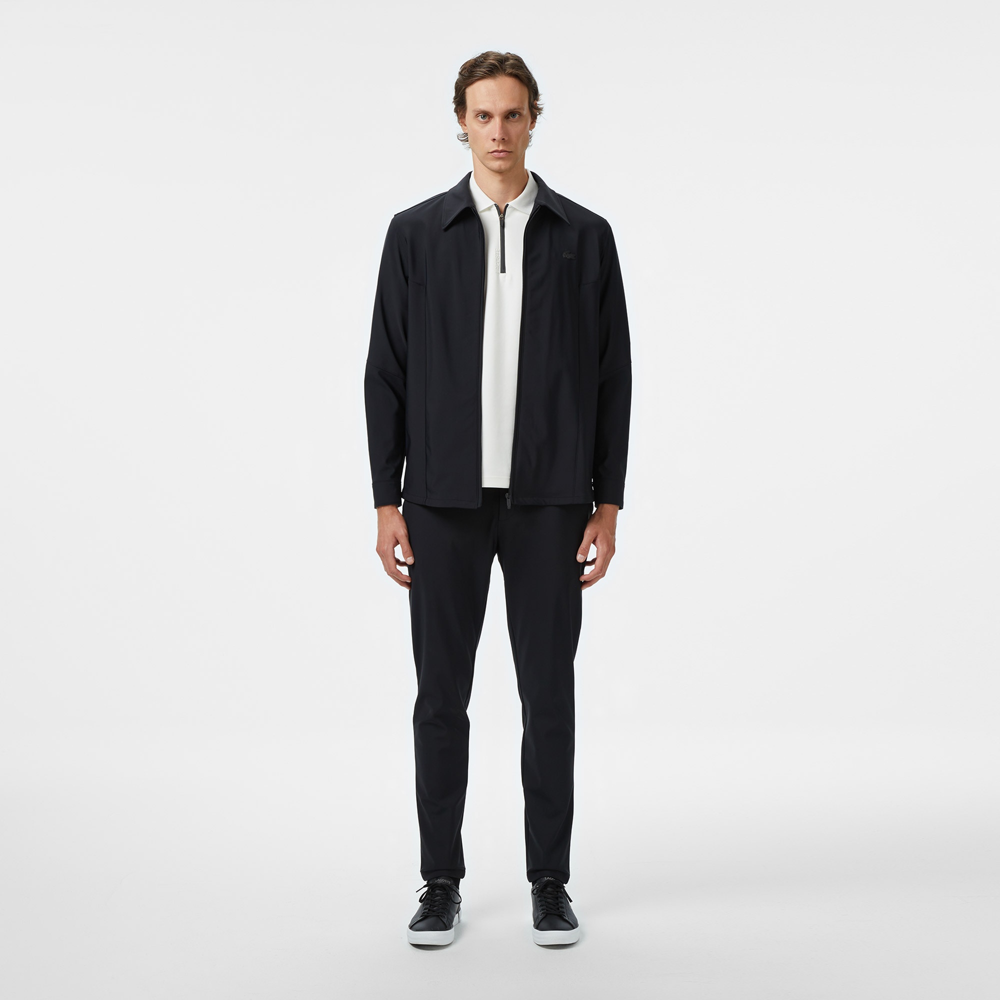 Lacoste Erkek Regular Fit Fermuarlı Siyah Ceket