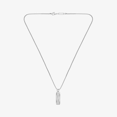  Lacoste District Erkek Gri Kolye