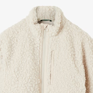  Lacoste Kadın Dik Yaka Beyaz Ceket