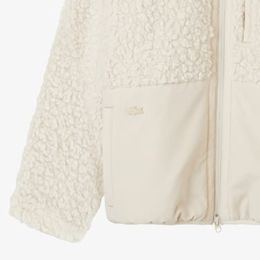  Lacoste Kadın Dik Yaka Beyaz Ceket