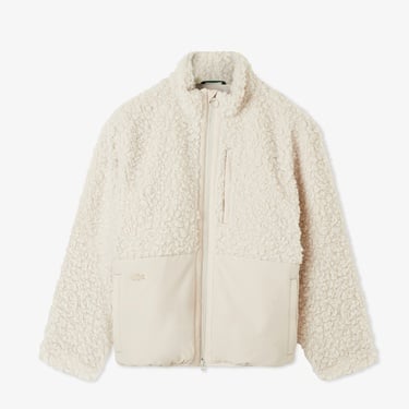  Lacoste Kadın Dik Yaka Beyaz Ceket