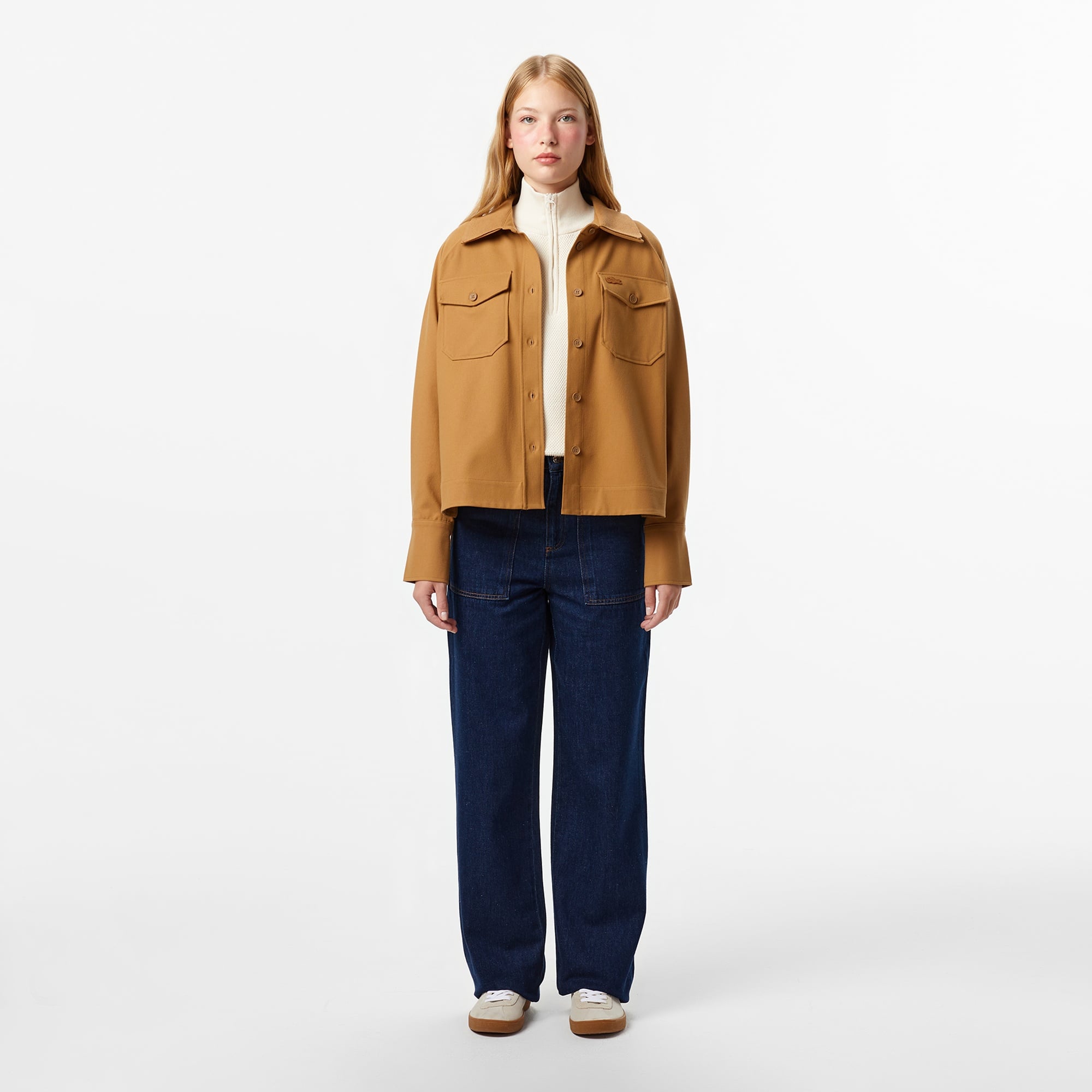 Kadın Regular Fit Kahverengi Dış Gömlek