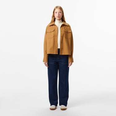  Kadın Regular Fit Kahverengi Dış Gömlek