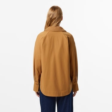  Kadın Regular Fit Kahverengi Dış Gömlek