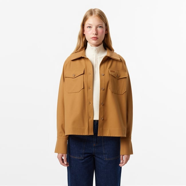  Kadın Regular Fit Kahverengi Dış Gömlek