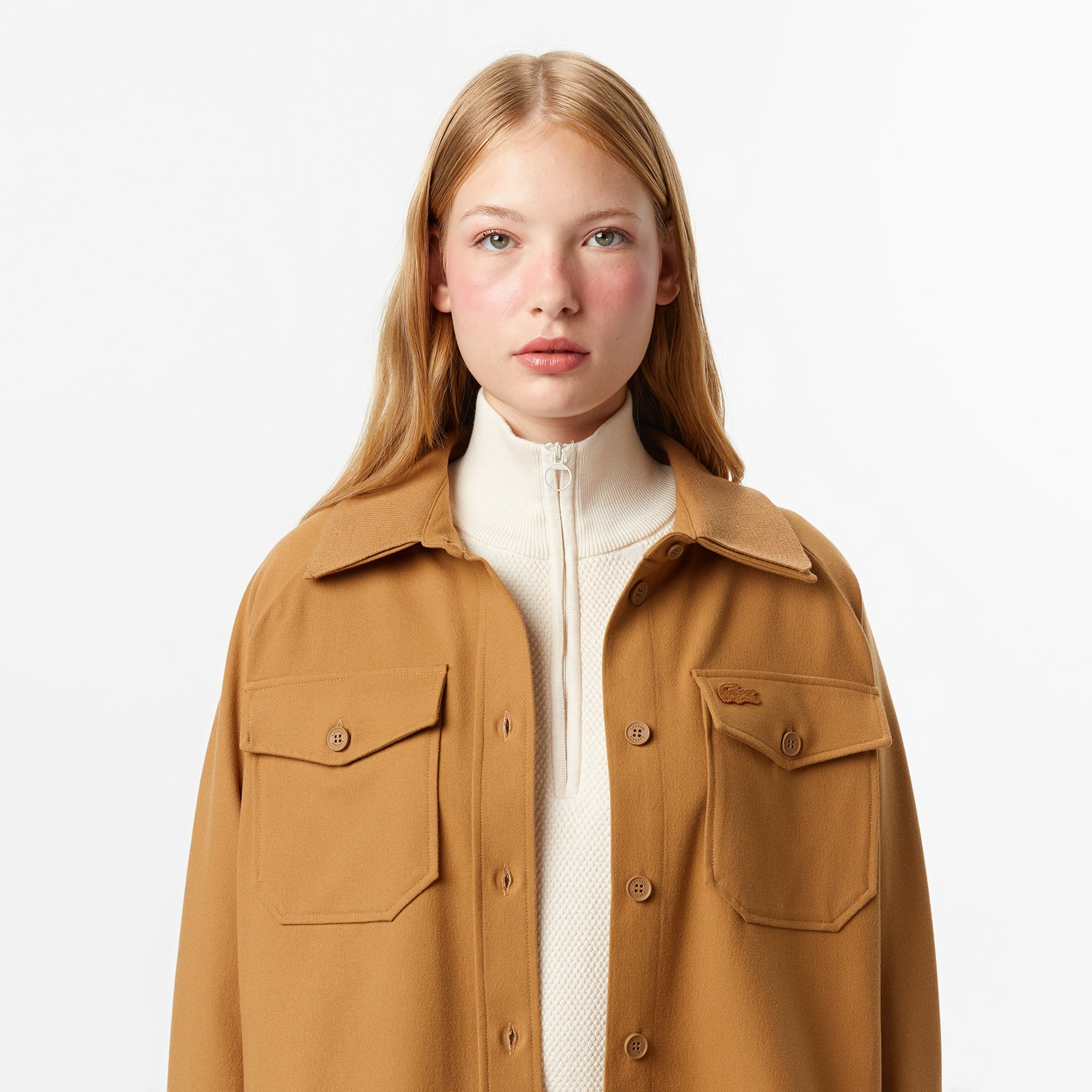 Kadın Regular Fit Kahverengi Dış Gömlek