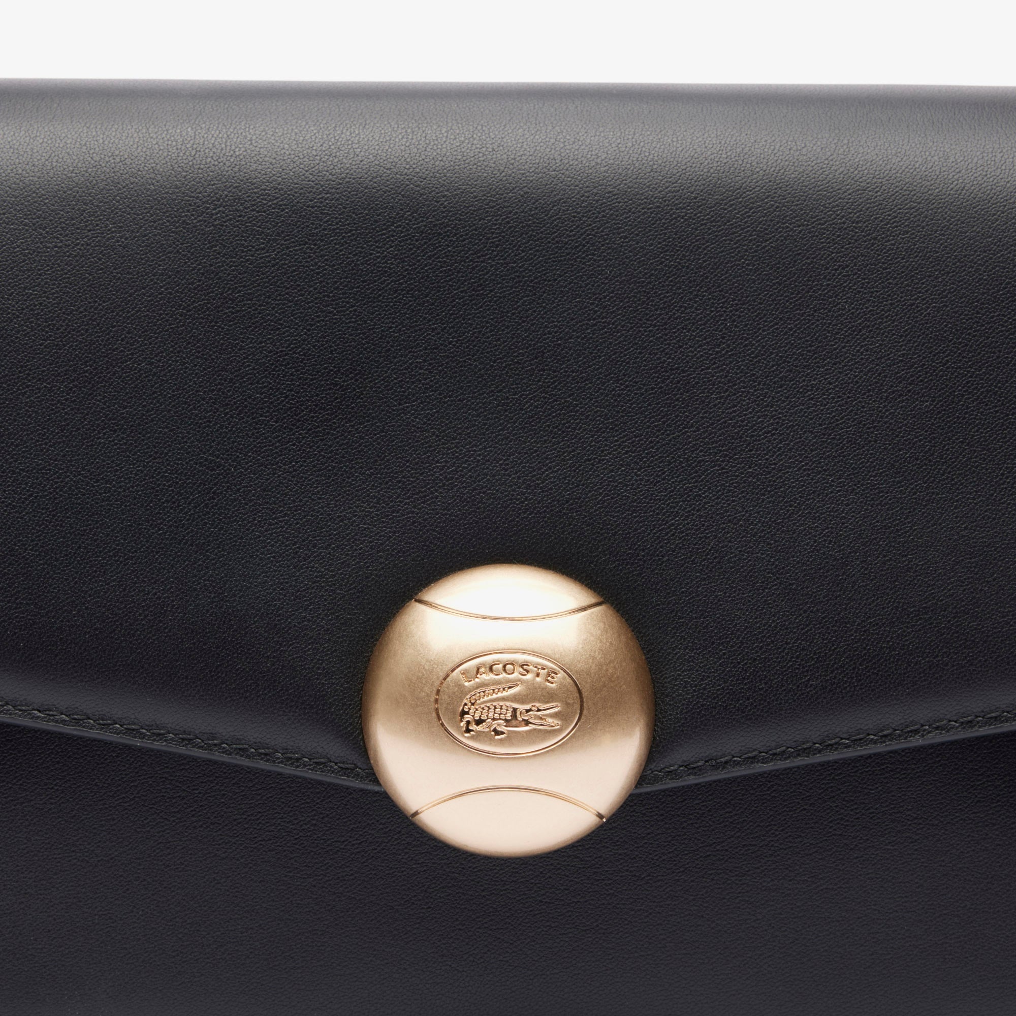 Lacoste Tennis Bliss Kadın Deri Siyah Omuz Çantası