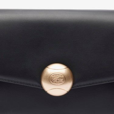  Lacoste Tennis Bliss Kadın Deri Siyah Omuz Çantası