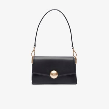  Lacoste Tennis Bliss Kadın Deri Siyah Omuz Çantası