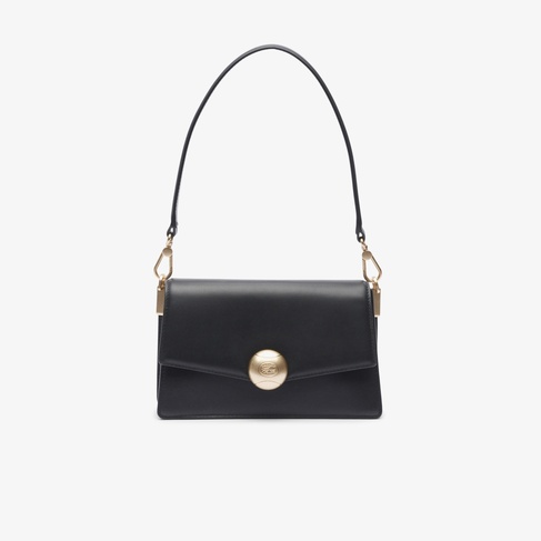  Lacoste Tennis Bliss Kadın Deri Siyah Omuz Çantası