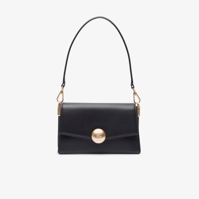  Lacoste Tennis Bliss Kadın Deri Siyah Omuz Çantası