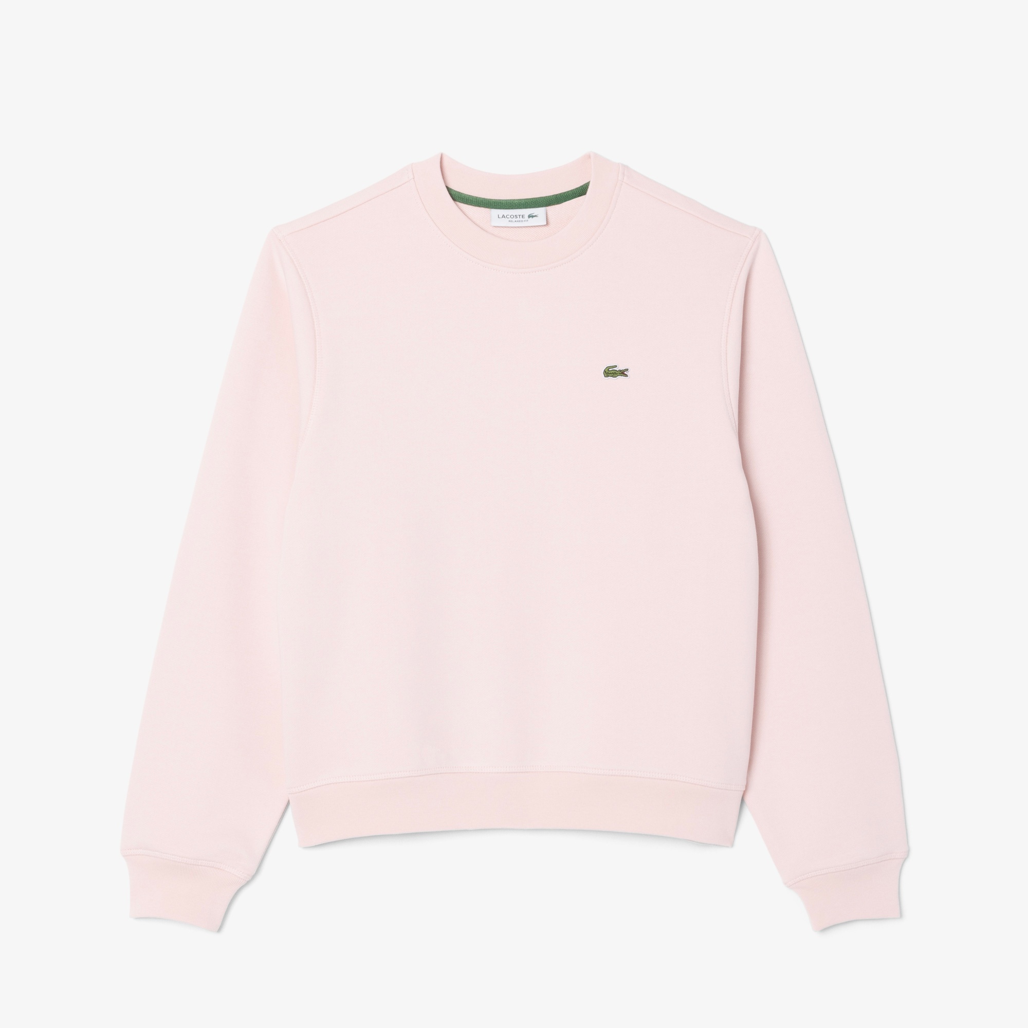 Lacoste Kadın Relaxed Fit Bisiklet Yaka Pembe Sweatshirt