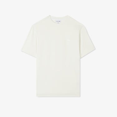  Lacoste Erkek Oversize Fit Bisiklet Yaka Beyaz T-Shirt