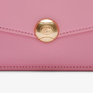  Lacoste Small Tennis Bliss Kadın Deri Pembe Omuz Çantası