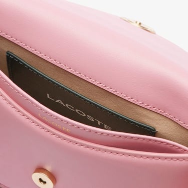  Lacoste Small Tennis Bliss Kadın Deri Pembe Omuz Çantası