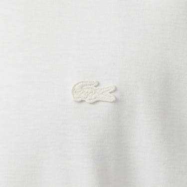  Lacoste Erkek Regular Fit Bisiklet Yaka Beyaz T-Shirt