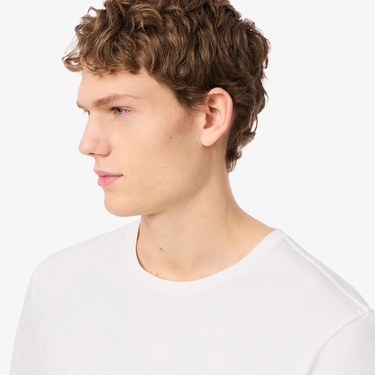  Lacoste Erkek Regular Fit 3'lü Beyaz Pijama Üstü