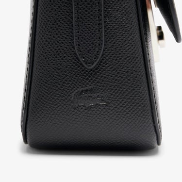  Lacoste Champs-Élysées Kadın Deri Siyah Omuz Çantası