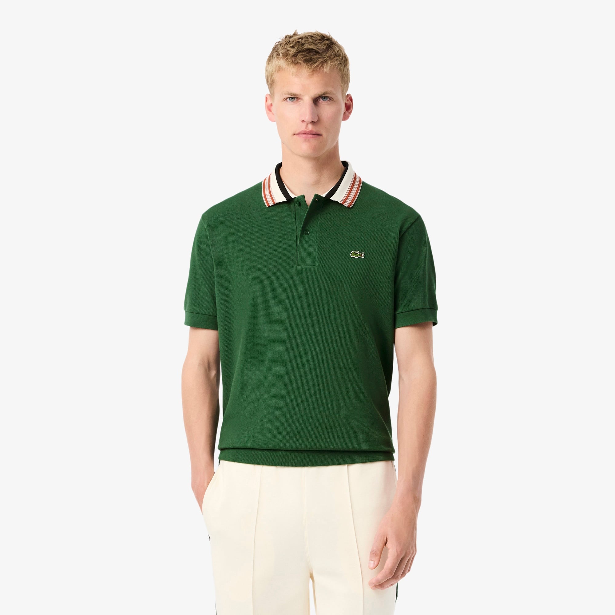 Lacoste Erkek Classic Fit Yeşil Polo