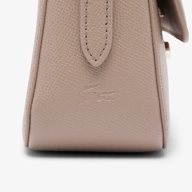  Lacoste Champs-Élysées Kadın Deri Bej Omuz Çantası