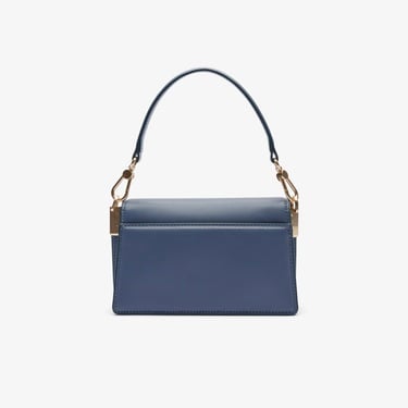  Lacoste Small Tennis Bliss Kadın Deri Mavi Omuz Çantası