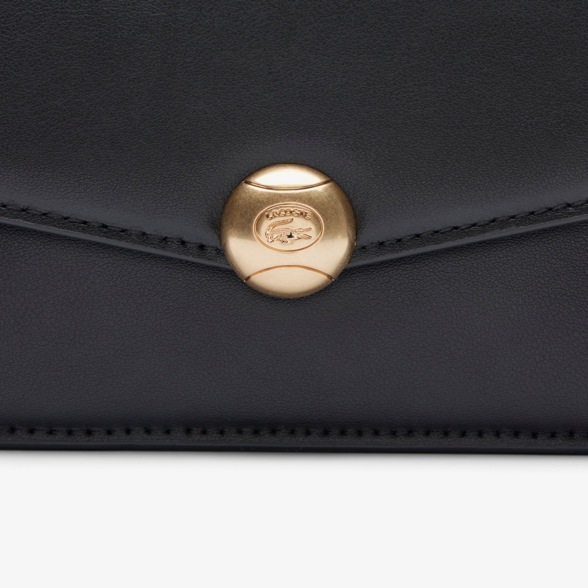 Lacoste Small Tennis Bliss Kadın Deri Siyah Omuz Çantası