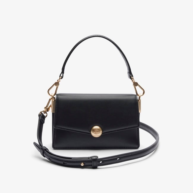  Lacoste Small Tennis Bliss Kadın Deri Siyah Omuz Çantası